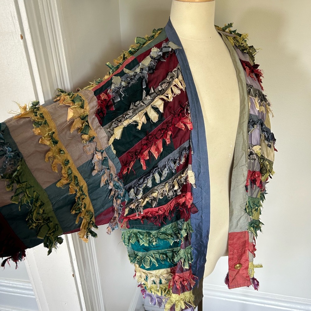 Vintage Paula Sweet Muslin Mink Colourful Cardigan Jacket - Picture 4 of 6